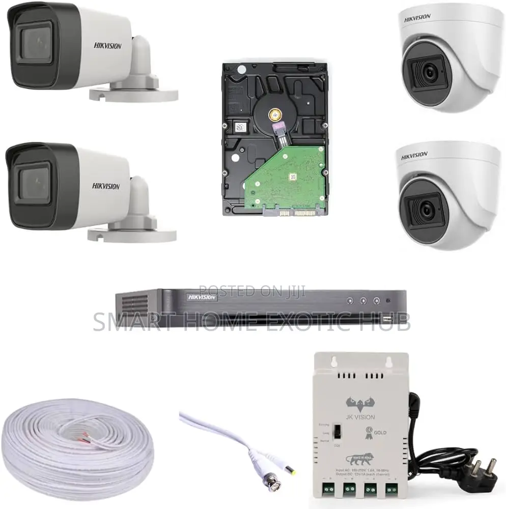 Hikvision 2mp - 4ch CCTV Camera System