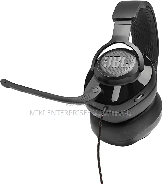 JBL Quantum 200 Wired Over-Ear Gaming Headset With Flip-Up B