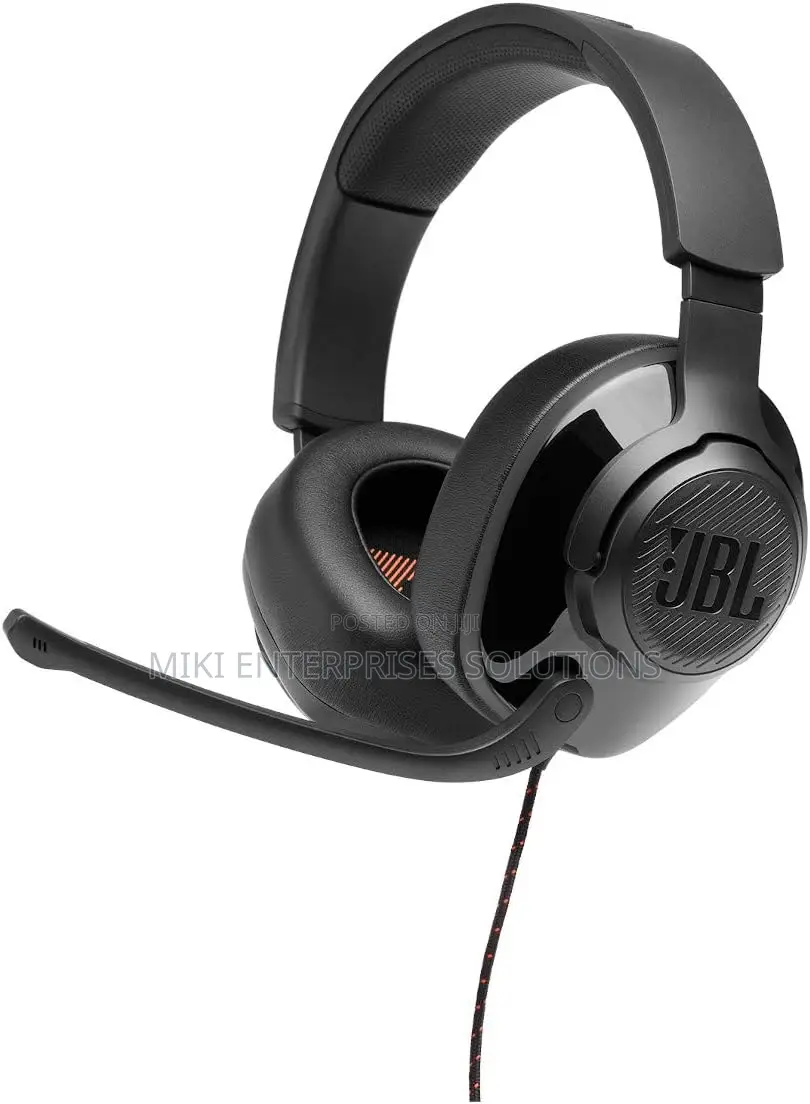 JBL Quantum 200 Wired Over-Ear Gaming Headset With Flip-Up B