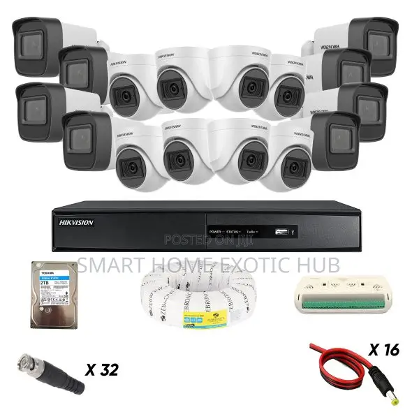 Hikvison 2mp - 16ch CCTV Camera System