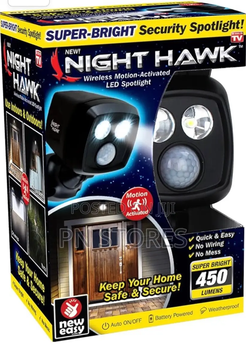Night Hawk Super Bright Motion Sensor Security Spotlight