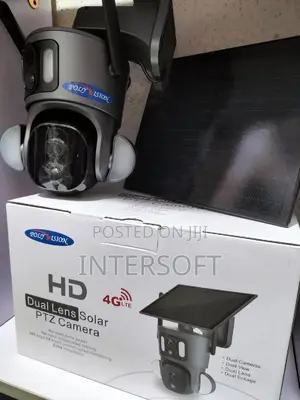 Solar Powered 4g Simcard Dual Lens Rotational CCTV Camera