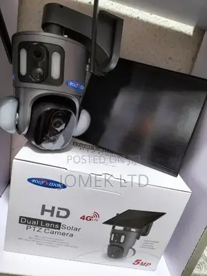 5mpsolar Powered 4g Simcard Dual Lens Rotational CCTV Camera