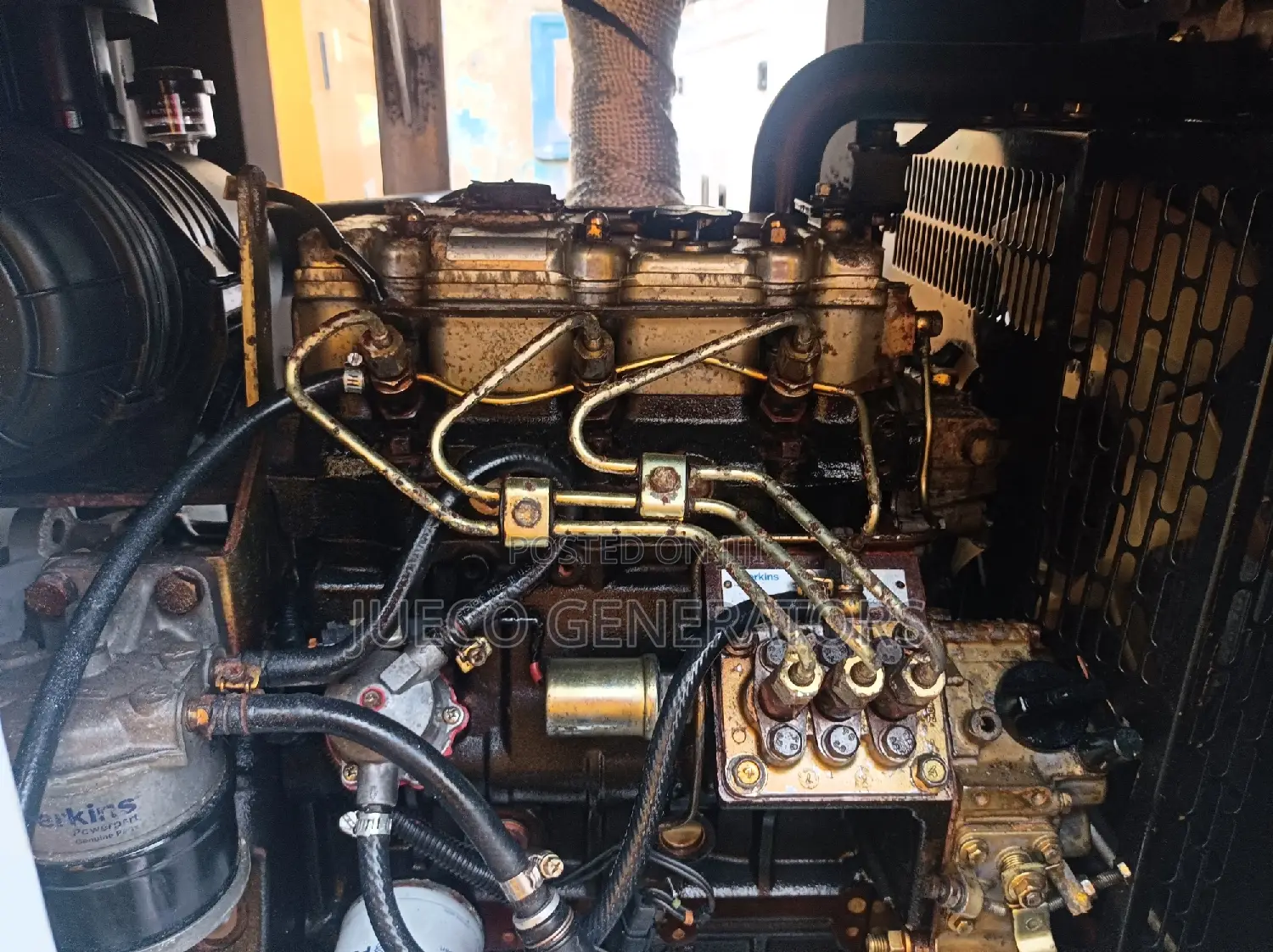 Untampered 15kva Perkins Mikano Soundproof Generator.
