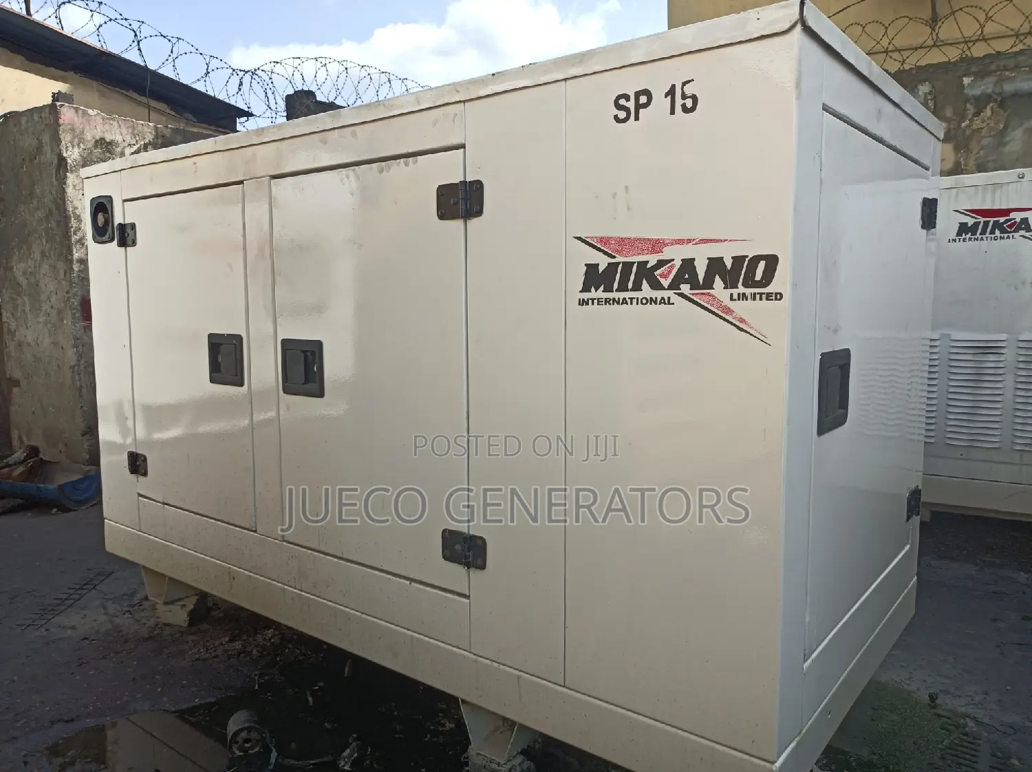 Untampered 15kva Perkins Mikano Soundproof Generator.