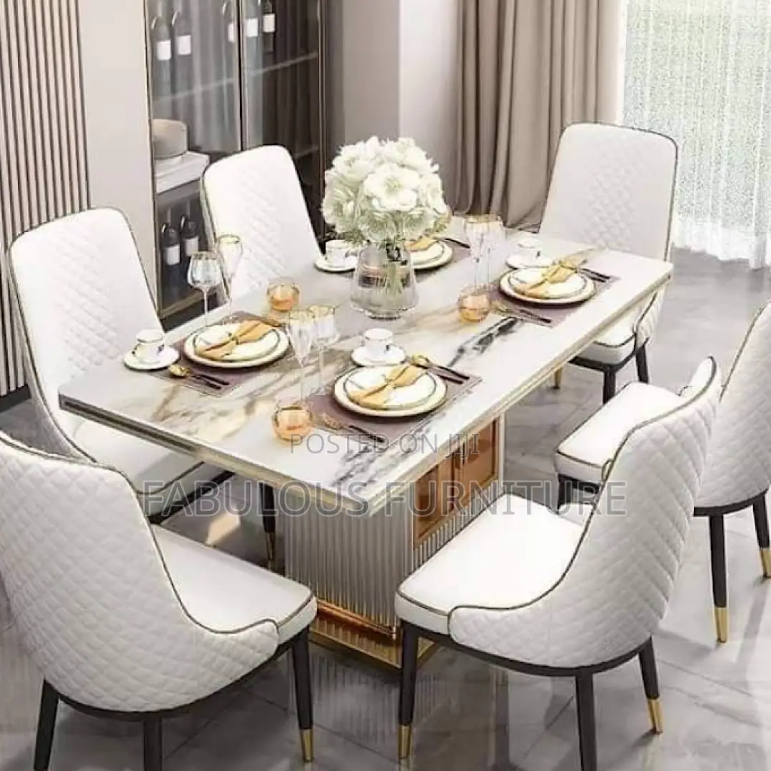 Luxury Marble Top Dining Set