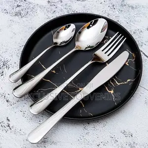 25pcs Silver Flatware Cutlery Set