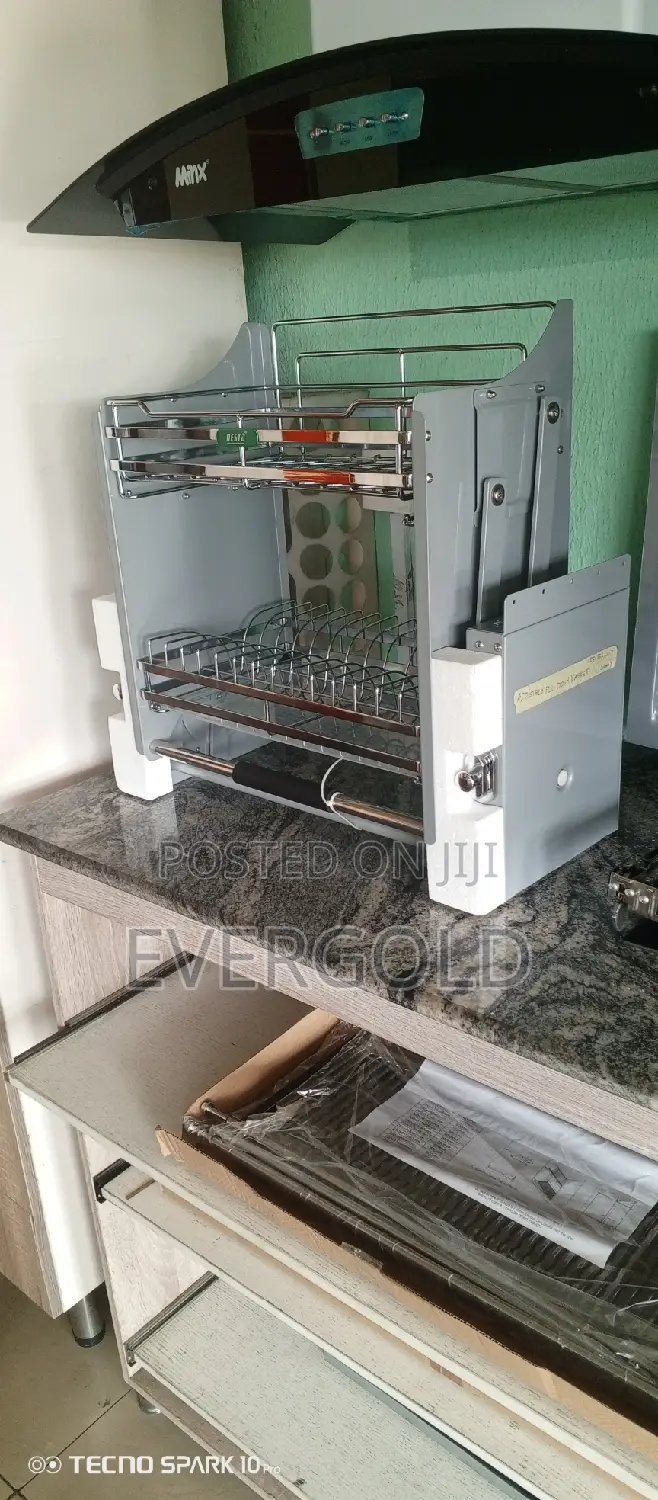 60cm Elevator Pull Down Plate Rack With Complete Accessorie