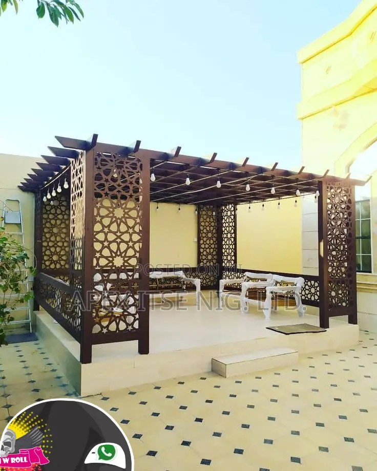 Metal Pergola as Built.