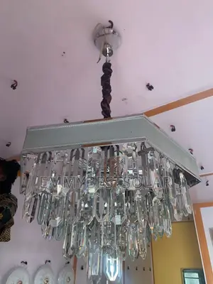 400mm Body Silver Crystal Chandelier Light