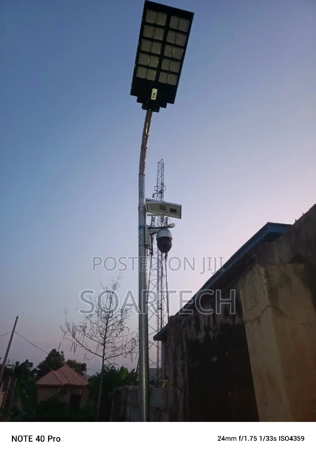 Solar Street Light With CCTV System