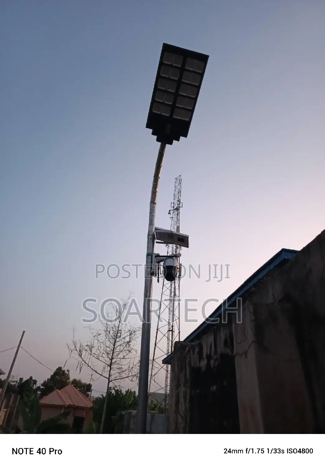 Solar Street Light With CCTV System