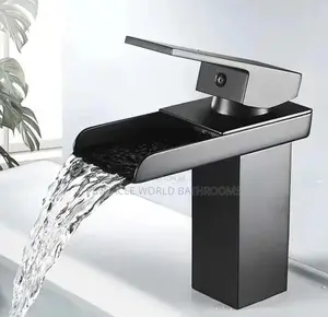 Black Water Fall Basin Mixer Tap