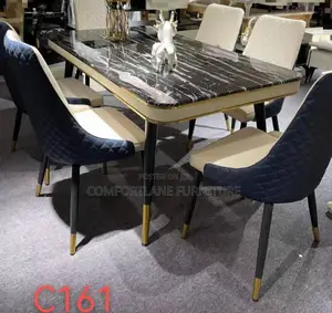 Quality Contemporary Marble Top Dining Table With 6seater