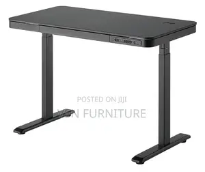 Glass Electric Adjustable With Drawer and Charging Plug