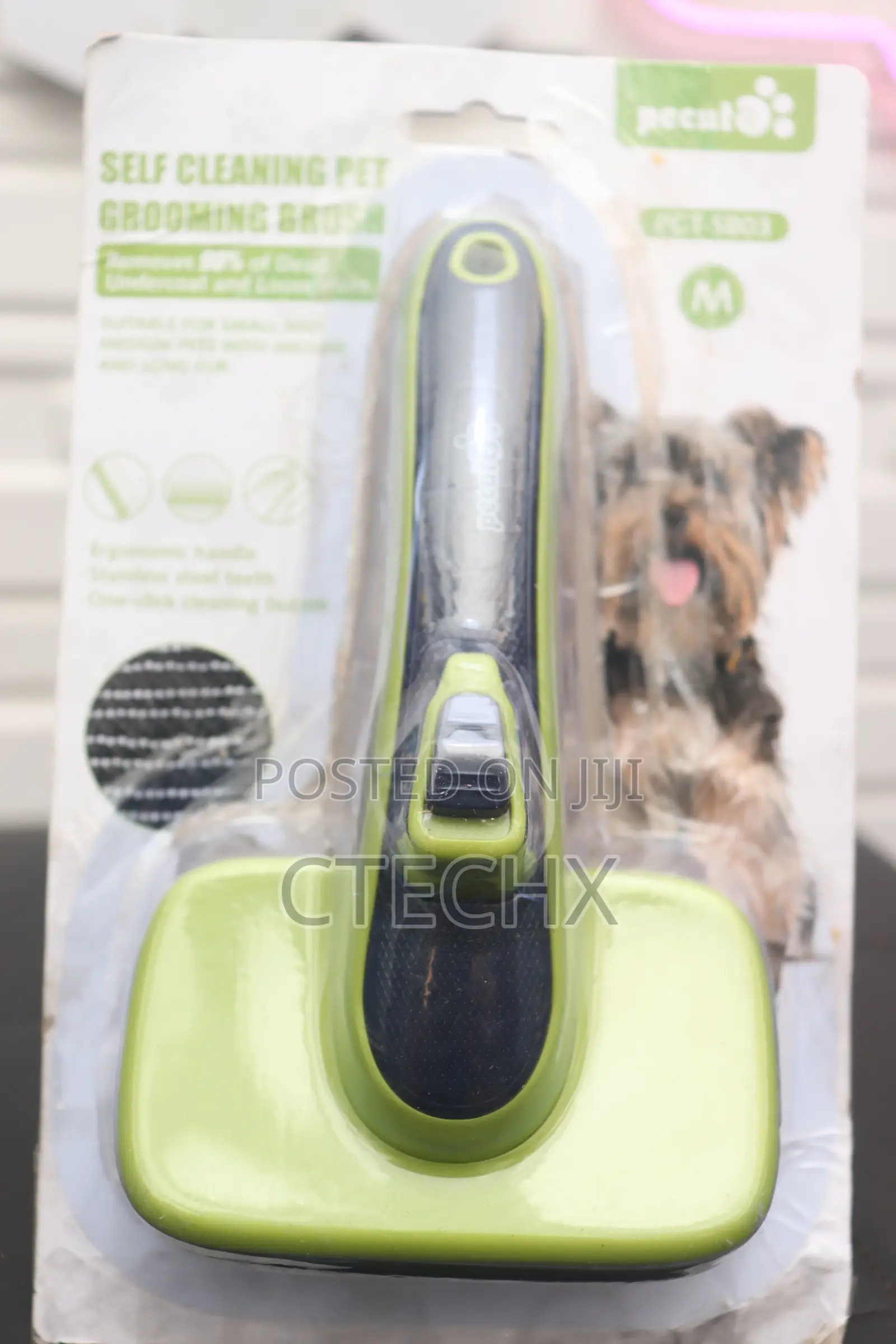 Pecute Self-Cleaning Grooming Brush for Dogs, Cats, Rabbit