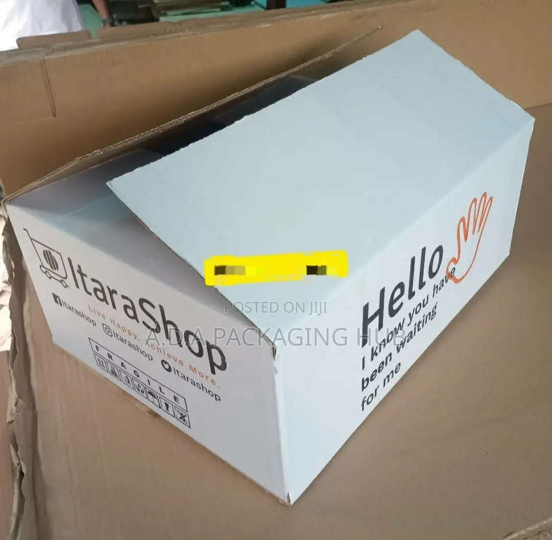White Branded Carton Box