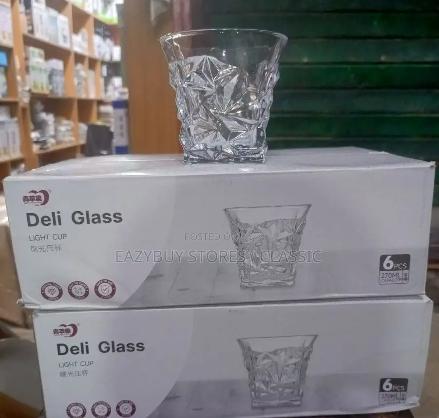 6pcs Diamond Whiskey Glass Cup