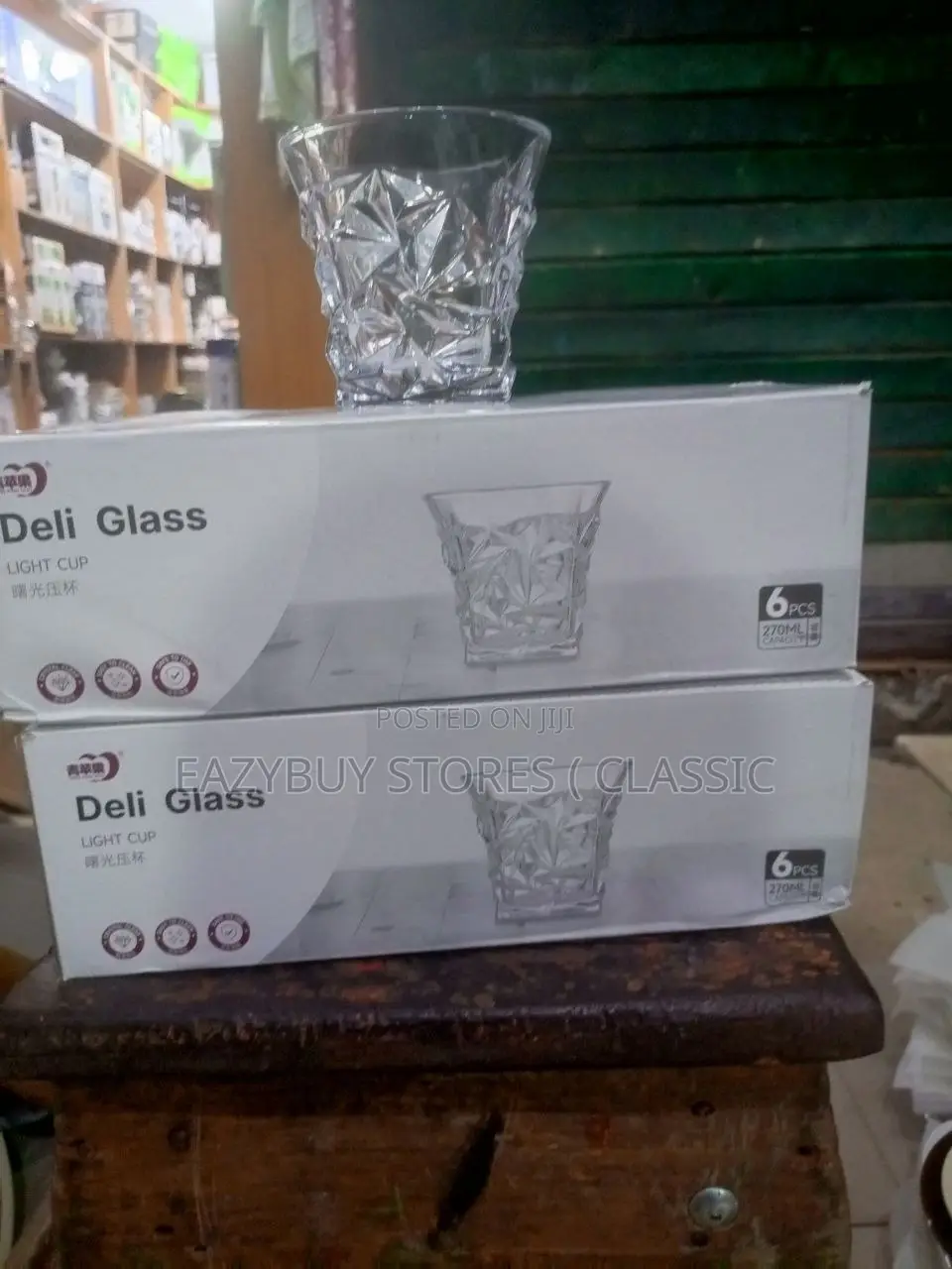 6pcs Diamond Whiskey Glass Cup