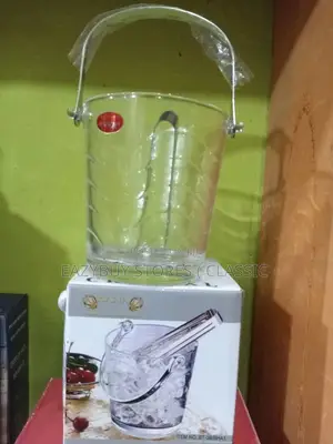 Glass Ice Bucket With Handle