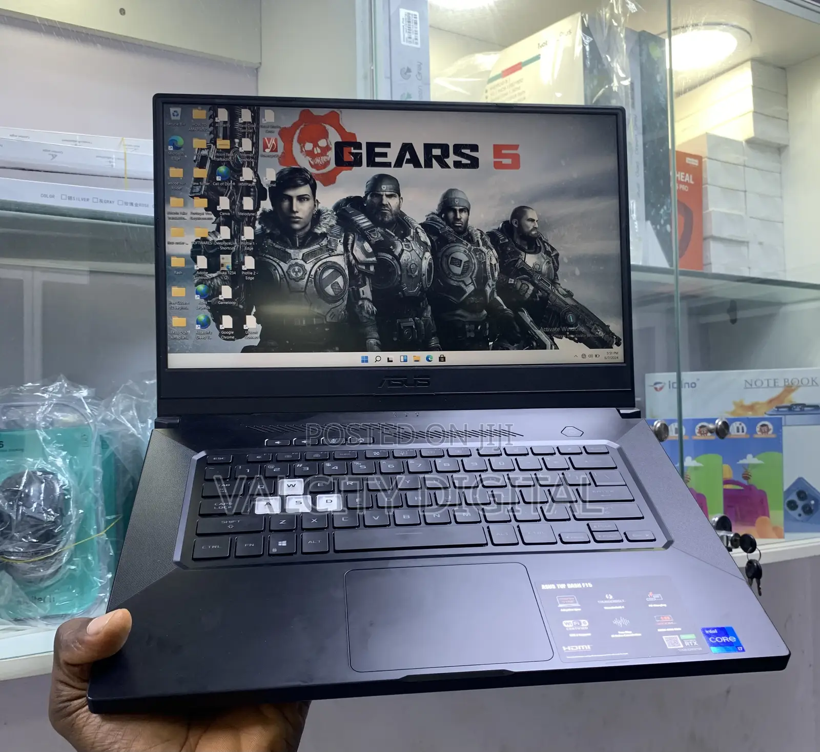 Laptop Asus TUF Dash F15 16GB Intel Core I7 SSD 512GB