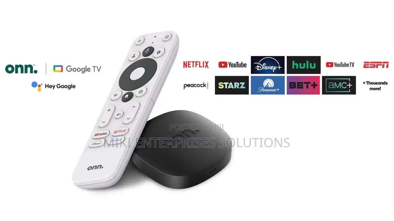 Onn. Streaming TV Box (2nd Gen, 2023 Release) With Google