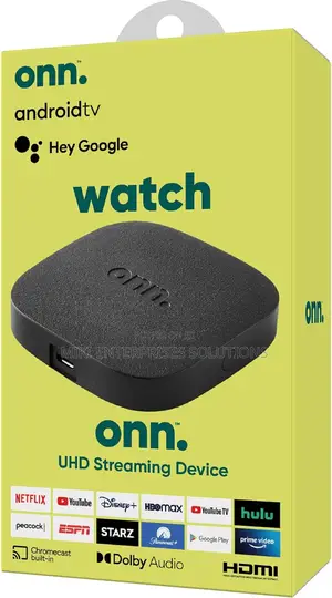 Onn. Streaming TV Box (2nd Gen, 2023 Release) With Google