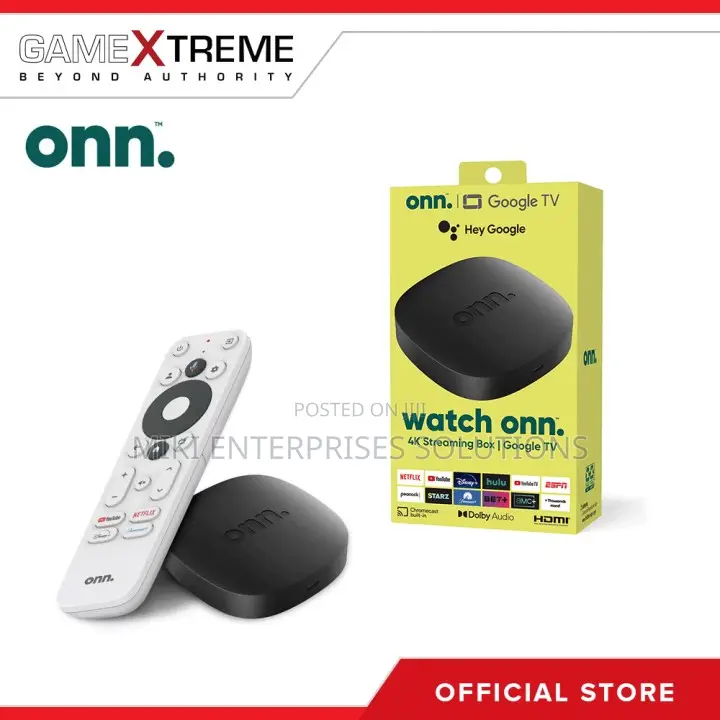 Onn. Streaming TV Box (2nd Gen, 2023 Release) With Google