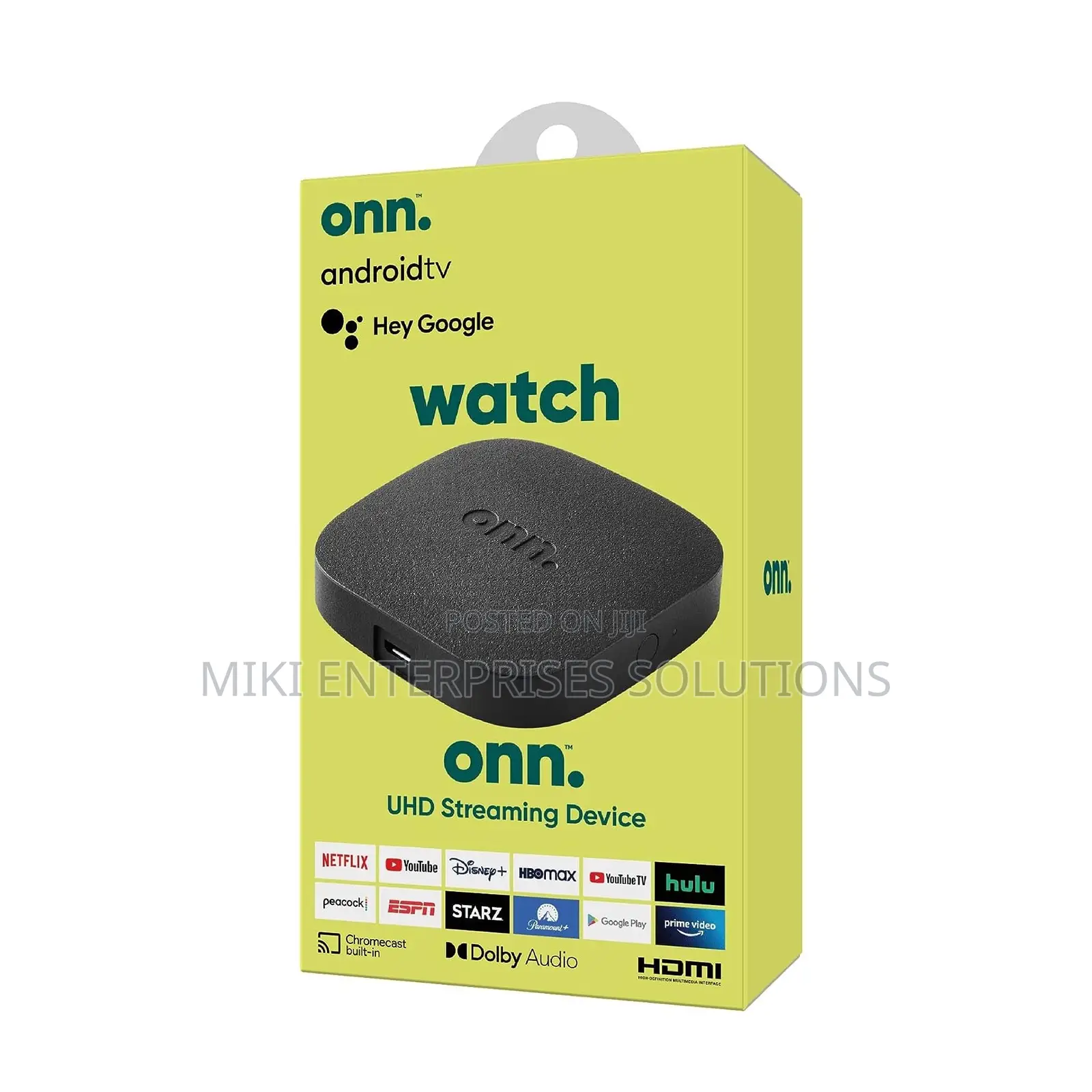 Onn. Streaming TV Box (2nd Gen, 2023 Release) With Google