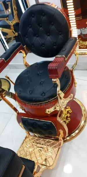 Newly Designed Highly Quality Golden Luxury Barbing Chair