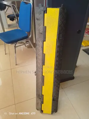 Traffic Wire Hose Ramp Cord Cover Yellow Black