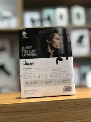Green Lion Classic True Wireless Earbuds - Black -
