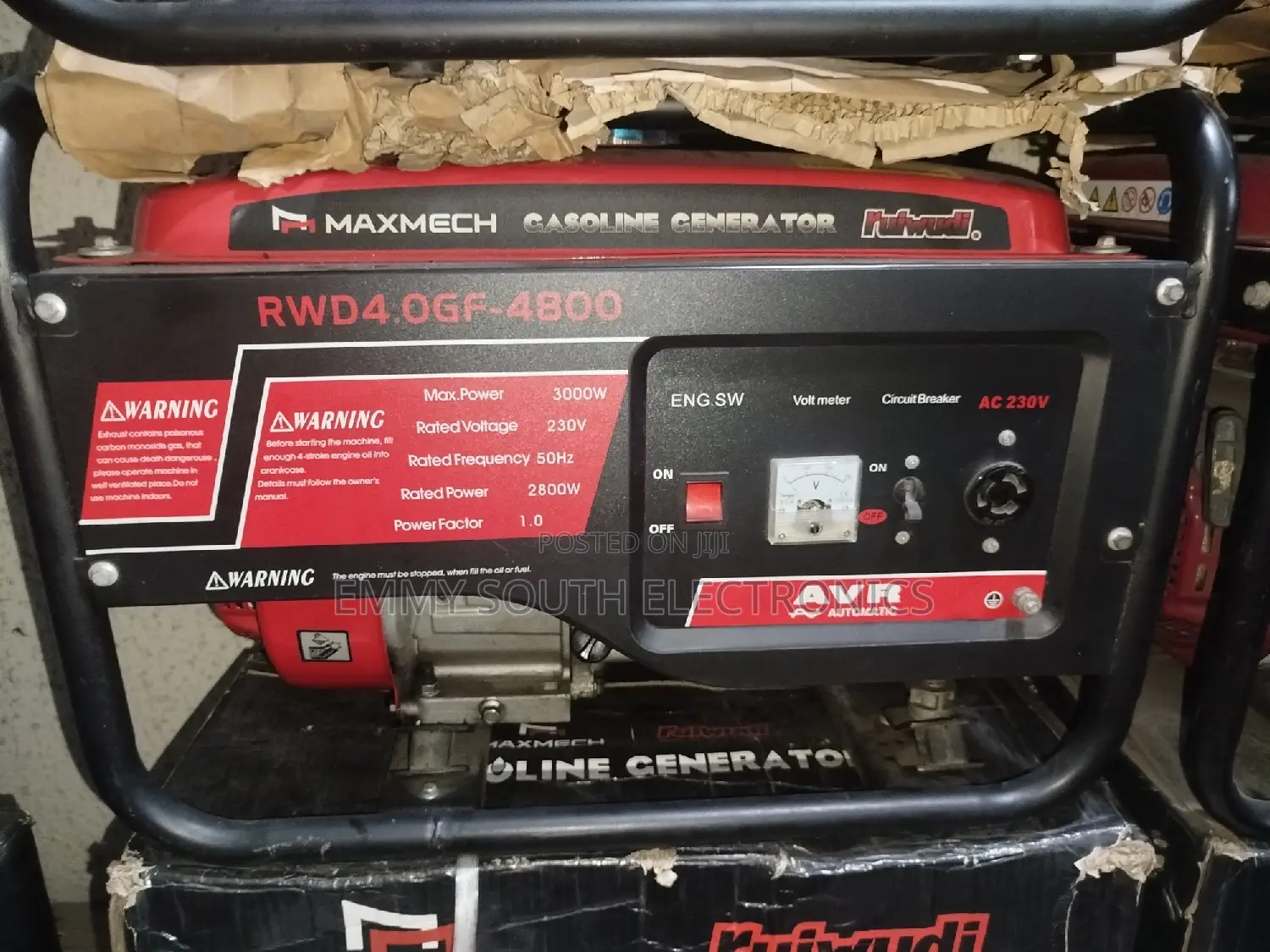 Old Model Maxmech Petrol Generator