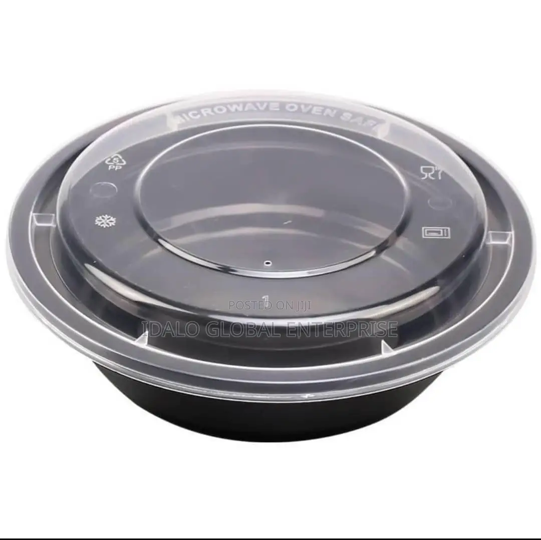 Black Disposable Plates - (50pcs)