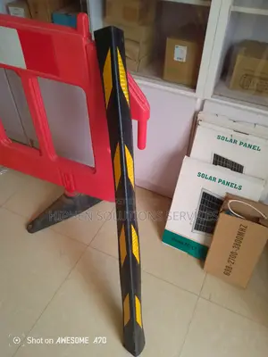 Reflective Yellow Strips For Parking Columns And Garage Wall