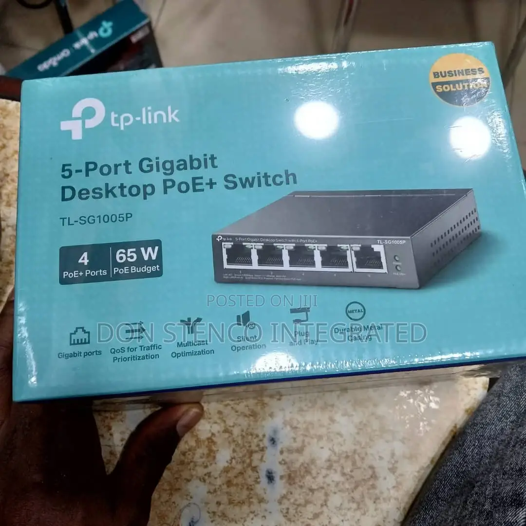 TP-Link 5port Gigabit Desktop POE+ Switch