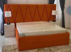 Orange Colour Six by Six Dimension Bedframe