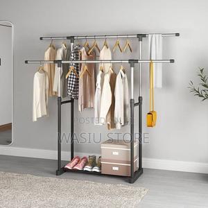 Double Pole Clothes Hanger and Organizer Rack - Wasiu Store Price: ₦ ...