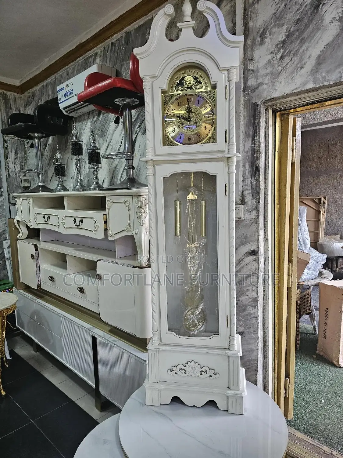 Original Standing Ancient Design Clock With Alarm