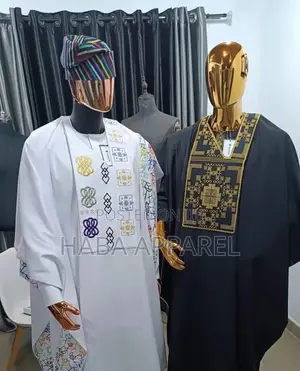 Agbada Design With Monogram Embroidery