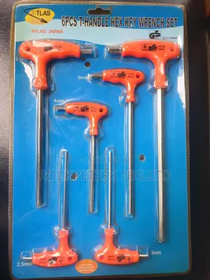 ATLAS 6pcs T-Handle Hex Key Wrench Set