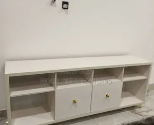 New HDF Tv Media Console Table With Open Storage/Shelves