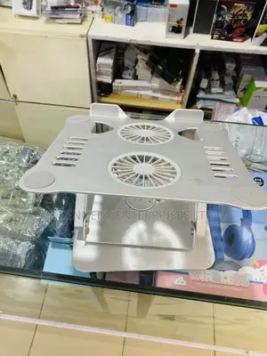 Foldable/Adjustable 360 Double Fans Laptop Stand
