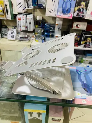Foldable/Adjustable 360 Double Fans Laptop Stand
