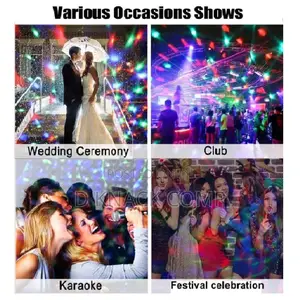 3W 220V Bar Party Disco Colorful Bubble Rotating Light