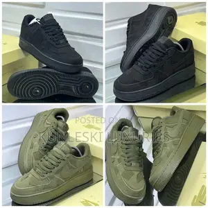 Nike Billie Eilish Air Force 1 Panneled Suede Sneakers
