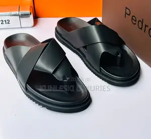 Original Perdo Men Leather Slippers in Three Colors Ways