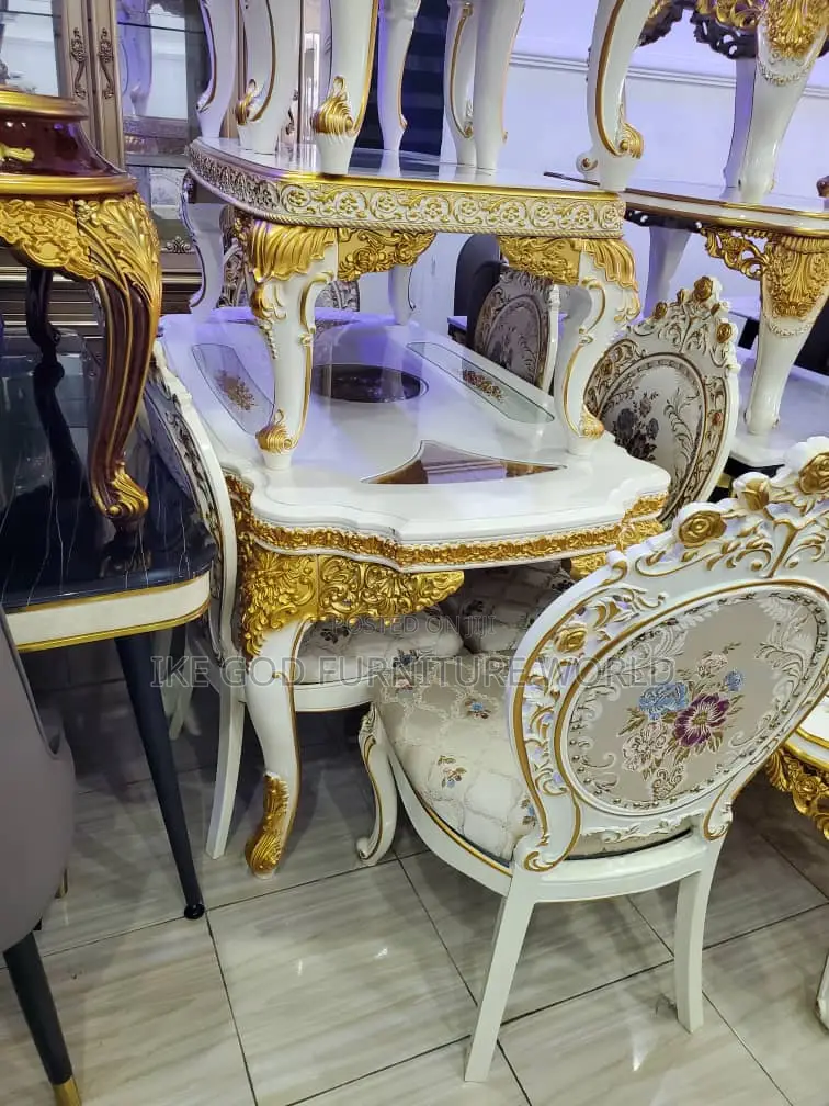 6seater Imported Turkish Royal Dining Table With Solid Chair