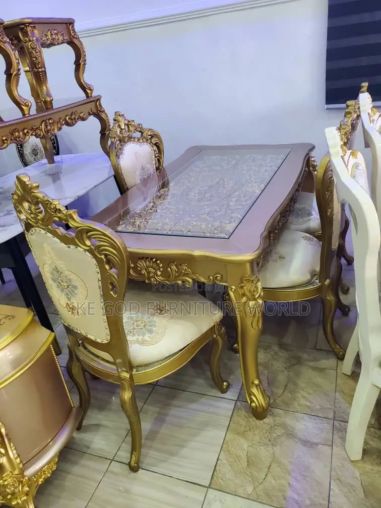 6seater Imported Turkish Royal Dining Table With Solid Chair