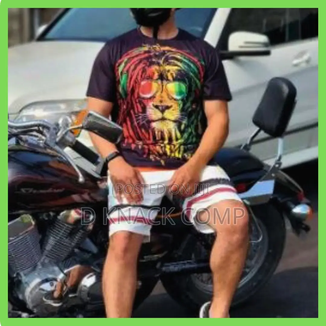 3D Digital Lion Pattern Print Graphic T-Shirts Tees